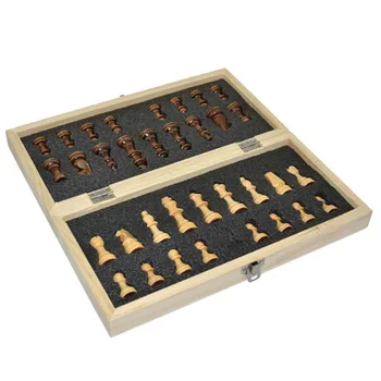 Magnetic Șah Șah Din Lemn Set Chesspieces Pliere Tablă De Șah Magnetic Portabil Chesses Joc W2100