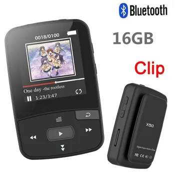 Mai nou Clip Bluetooth MP3 Player 8gb cu Ecran Sport Music Player Suport Radio FM,Inregistrare,Pedometru + Cadou Gratuit Banderola