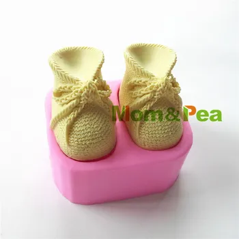 Mama&Mazare 0414 Pantofi Cu Bowknots în Formă de Silicon Săpun Mucegai Tort de Decorare Tort Fondant 3D Mucegai Alimente Grad Silicon Mucegai