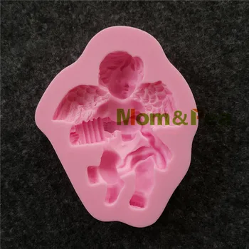 Mama&Mazare 1161 Transport Gratuit Înger Mucegai Silicon Decorare Tort Fondant Tort 3D Mucegai de Calitate Alimentară
