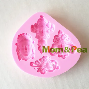Mama&Mazare 1345 Transport Gratuit Religioase Cap Mucegai Silicon Decorare Tort Fondant Tort 3D Mucegai de Calitate Alimentară