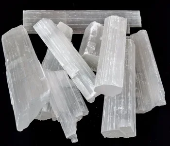 Mare Cristal de Selenit Bagheta Stick Conducător Dur Prime Minerale 100g
