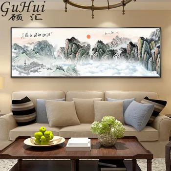 Marele Zid Chinezesc Peisaj Peisaj Decorative Living Caii Clasice Panza Pictura Casa, Biroul Nr Cadru De Postere