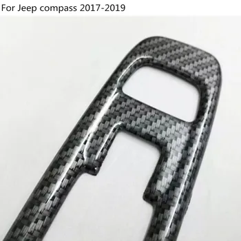 Masina corp styling cotiera Balustrada interioara usa Geam comutator capac panou ornamental cadru 4buc Pentru Jeep compass 2017 2018 2019
