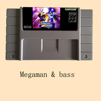 Megaman & Bass de 16 biți Mare Gri Carte de Joc Pentru statele UNITE ale americii NTSC Joc de Jucător