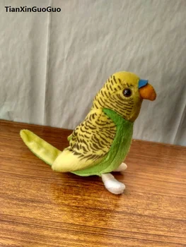 Mici 12cm papagal galben jucărie de pluș drăguț papagal pasăre moale păpușă jucărie ,cadou de ziua b2838