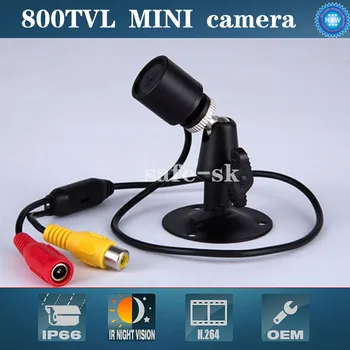 MINI Camera cctv 800TVL con nu uite lumină roșie Zi/Video cu vedere de Noapte în aer liber rezistent la apa IR de Supraveghere Bullet ir aparat de Fotografiat CCTV
