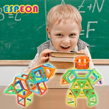 Mini Dimensiune 3D Magnetic Blocuri de Roți Set Clasic Magnet Cărămizi Copii 41Pcs Robot Designer DIY Modele de Jucarii Pentru Copii