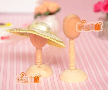 MINI Păpuși de lemn pălărie suporturi pentru mini mobilier model accesorii drăguț