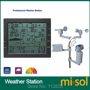 MISOL / profesionale vreme secția / direcția vântului viteza vântului ploaie metru de presiune, temperatură și umiditate UV