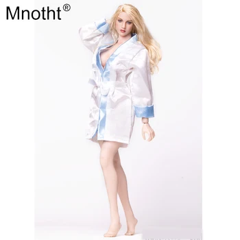 Mnotht 1/6 Scară de sex Feminin Sexy Halat de baie Jucărie Pijamale, Haine Accesorii Model sani Mari corp Pentru 12
