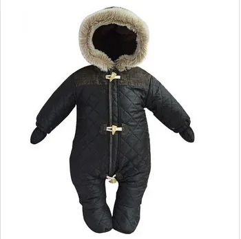 Moda de Iarna pentru Copii Romper Bumbac captusit cu Gluga, Salopeta vînt Cald Îmbrăcăminte Îmbrăcăminte Nou-născut