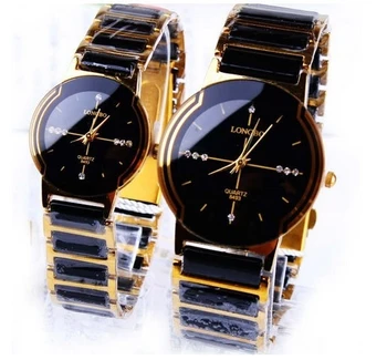 Moda LONGBO de Brand, Stras Cadou Rafinat Calitate Top ceas Ceramice Femeie bărbații Îndrăgostiți Rochie Ceasuri Comerciale cuarț ceas