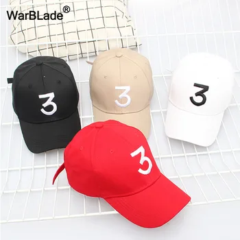 Moda Unisex Streetwear Tata Pălărie Bărbați Femei de Moda Broderie Numărul 3 Reglabil Capac șapcă de Baseball pentru bărbați WarBLade