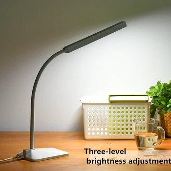 Modernă cu LED-uri Lampa de Birou-Ochi de protecție Touch Reglabile pe 3 nivele de Lumină 5W Gooseneck Lampa de Studiu, Lectură, Birou Luminaria Lamparas
