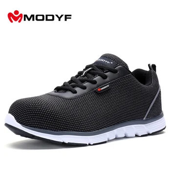 MODYF Oamenii de Siguranță Steel Toe Pantofi de Lucru Ușor Respirabil Casual sneaker