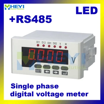 Monofazat digital cu LED-uri-tensiune panou pătrat HY-AV inteligent voltmetru de Clasa de 0,5 voltmetru digital cu comunicație RS485