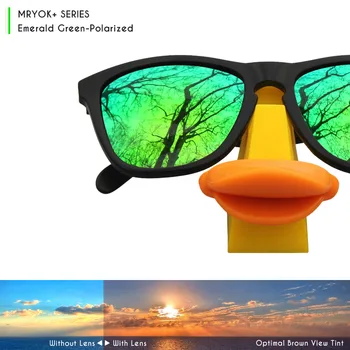 Mryok+ POLARIZAT Rezista la Apa Lentile de Înlocuire pentru Oakley Expediere 2 ochelari de Soare Verde Smarald