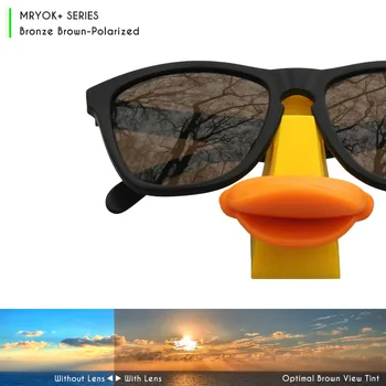 Mryok+ POLARIZAT Rezista la Apa Lentile de Înlocuire pentru Oakley Monstru Pup ochelari de Soare de Bronz Maro