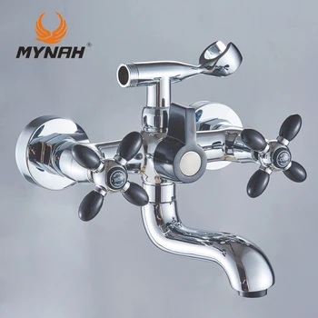 MYNAH Rusia transport gratuit clasic robinet de duș baie robinet dublu control multi-selecție de culoare