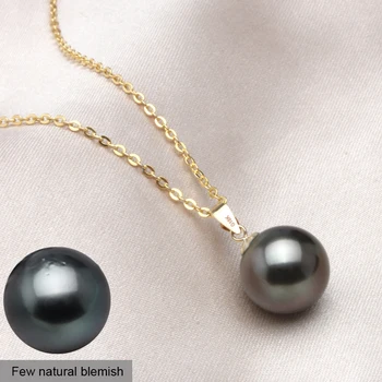 Natural negru colier de perle bijuterii,aur de 18k pandantiv tahitain pearl bijuterii pentru femei,real apă de mare perla bijuterii cadou frumos