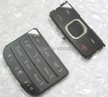 Negru/Argintiu/Aur Locuințe Noi Acasa Funcția Principală Tastaturi Caz Acoperire Pentru Nokia 6700c 6700 , Transport Gratuit