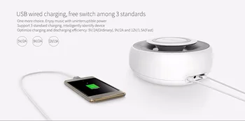 NILLKIN 2 in 1 Wireless NFC Difuzor Bluetooth Intrare AUX CSR 4.0+Încărcător Wireless pentru SamsungS9/S8 Quik Încărcător încărcător Wireless