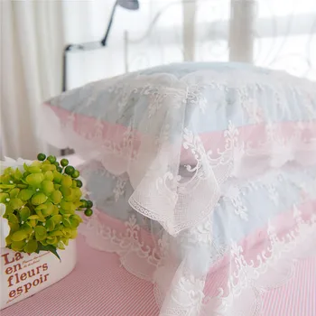 Noi coreean grădină Florale set de lenjerie de pat din Bumbac cearceaf de Pat Princess dantela carpetă acopere decor nunta lenjerie de pat elegant cuvertură de pat