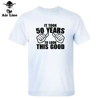 Noi de Vara A Luat 50 de Ani Pentru a Arata Acest Bine tricou Barbati din Bumbac Imprimat Scurt-maneca tricou