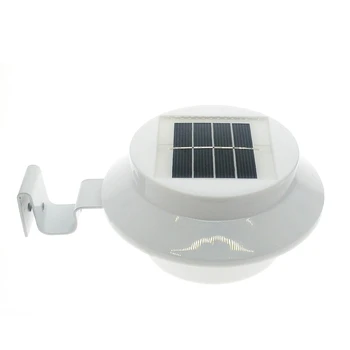 Noi Fierbinte de Vânzare cu 3 LED-uri Alimentate Solar Gard Jgheab de Lumină în aer liber, Grădină Perete Hol Cale Lampa Panou Solar Decor Acasă