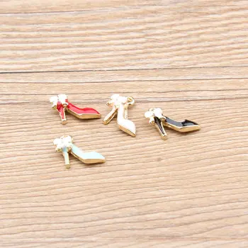 Noi sosesc 50pcs/lot se amestecă 4 culori diferite de mireasa cu toc înalt pantofi Handmade, DIY farmece pentru femei colier