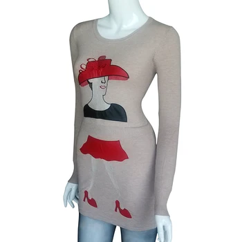Noi Sosiri De Iarnă Rochie Pentru Femei Rochie-Pulover Slim Fit Pulovere Femei Pulover Tricot Sweter Mujer Pulovere Cașmir Rochii