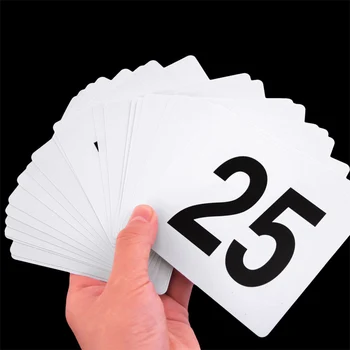 Nou de la 1 la 25 de Numărul de Masă de Masă din material Plastic Numărul de carduri de Accesorii de Nunta de decorare Digital Card de relaxare carduri 25PCS/lot