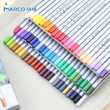 Nou record Quality24 36 48 72 De Culoare Marco Arta de Desen pe Bază de Ulei Non-toxic Creioane Set Pentru Artist Schiță Transport Gratuit
