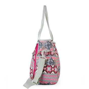 Nou stil Boem saci de scutec dungi multicolore maternitate mama cărucior sac mami geantă de mână de copil scutec baby saci