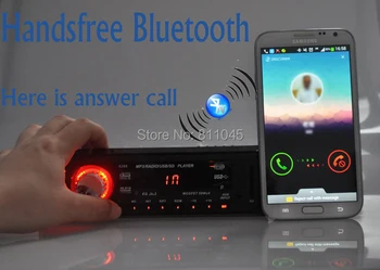 Noua Masina de 12V Radio FM Stereo, MP3 Audio Player Construit în Bluetooth Telefon mână liberă USB/SD /MMC Electronice Auto In-Dash 1 DIN dimensiune