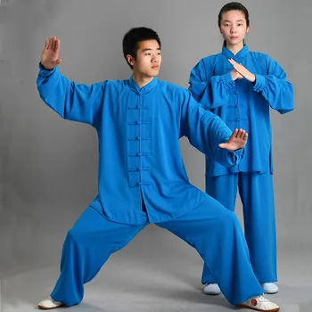 Noul Design 14 Cu Mâneci Lungi De Culoare Wushu, Tai Chi Kung Fu Costum Uniforma Uniforme Tai Chi Exercitii De Îmbrăcăminte