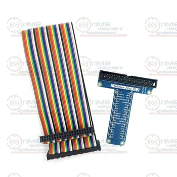 Noul Raspberry Pi 3 & Raspberry Pi 2 Model B T GPIO Breakout Expansiune Cablu de Sârmă DIY kit Plat 40Pin cablu + GPIO T-plăcuță adaptor