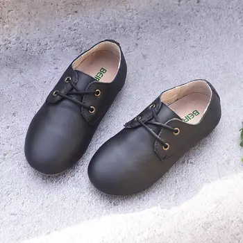 Nouă Copii Adidași piele de Vacă din piele de Băieți și Fete dantela-up Pantofi Oxford Copii pantofi casual transport Gratuit