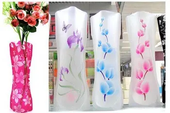 Nouă din PVC plastic Pliabil Incasabil Vaza de Flori,Creative articole de uz casnic;elemente de Noutate;Home & office decorative produs