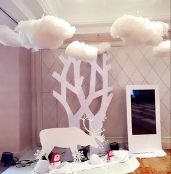Nunta Recuzită Norii de Bumbac T Drum Fotografie de Nunta Petrecere Copii Cameră DIY Decorative Fereastra Layout Simulare Nori Albi