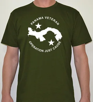 Oamenii de Creație Casual cu Maneci Scurte ocazional T-shirt Echipajul Gât Bază Topuri transport Gratuit Panama Veteran Operațiune Cauza T shirt