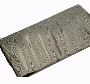 Odin linii Damasc model de placă de oțel lamă de Cuțit Material Produce instrumente DIY (non tratament termic non Decapare)
