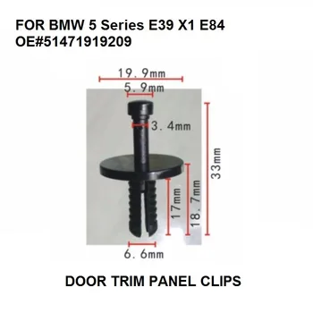 Oe#51471919209 x10 Interior Lambriuri Clip Lame nituri Pentru BMW Seria 5 E39 X1 E84