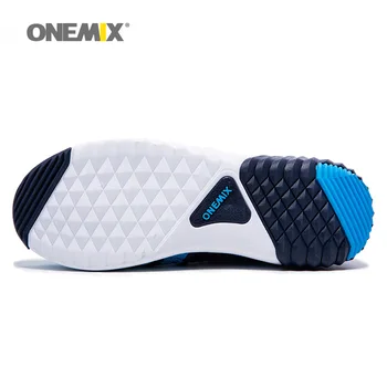 ONEMIX 2018 Oameni care Rulează Cizme Femei de Înaltă Top Sport în aer liber Pantofi Bleumarin Tendințele Formatori Atletice Impresie de Mers pe jos Adidași
