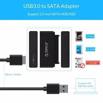 ORICO SSD SATA Cablu Adaptor 2.5 Inch Hard Disk Driver Cablu Convertor Super Viteza USB 3.0 La SATA 22 Pin