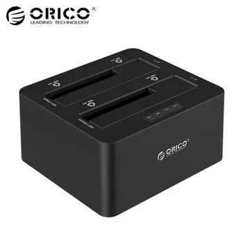 ORICO USB 3.0 la SATA Dual Bay Extern HDD Docking Station pentru 2.5 3.5 HDD/SSD HDD Duplicator Clona Funcția [8TB*2 Suport]