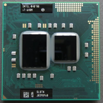Original I7 640m I7-640m Dual Core 2.8 GHz, L3 4M 2800 Mhz PGA 988 CPU Procesor funcționează pe HM55