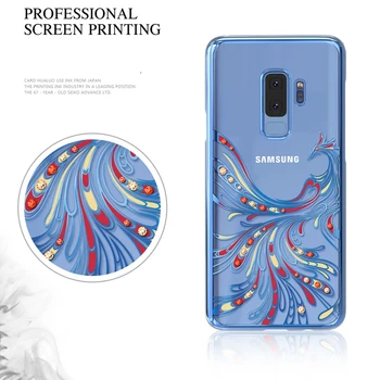 Original Kingxbar Cristal de Caz Pentru Samsung Galaxy S9 S9 Plus de Galvanizare Greu PC-ul Cristale Swarovski De la Stras Caz Acoperire