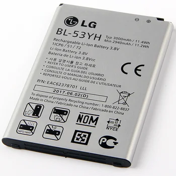 Original LG acumulator BL-53YH Baterie pentru LG Optimus G3 D830 D855 LS990 VS985 F400 LG G3 D850 D851 3000mAh